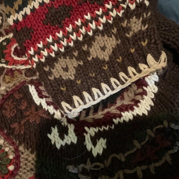 ‘CASUAL CORNER ‘’HAND KNITTED    VINTAGE   size  LARGE - Picture 7 of 10